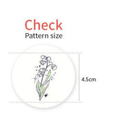 韓國製造的花百合鈴鐺圖案布料,半碼 DTP